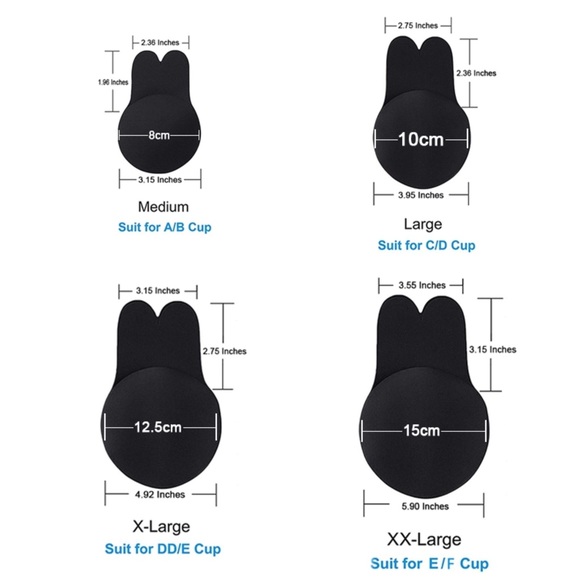 Bra Seamless Strapless Backlace Nude L/XL - Picture 6 of 6